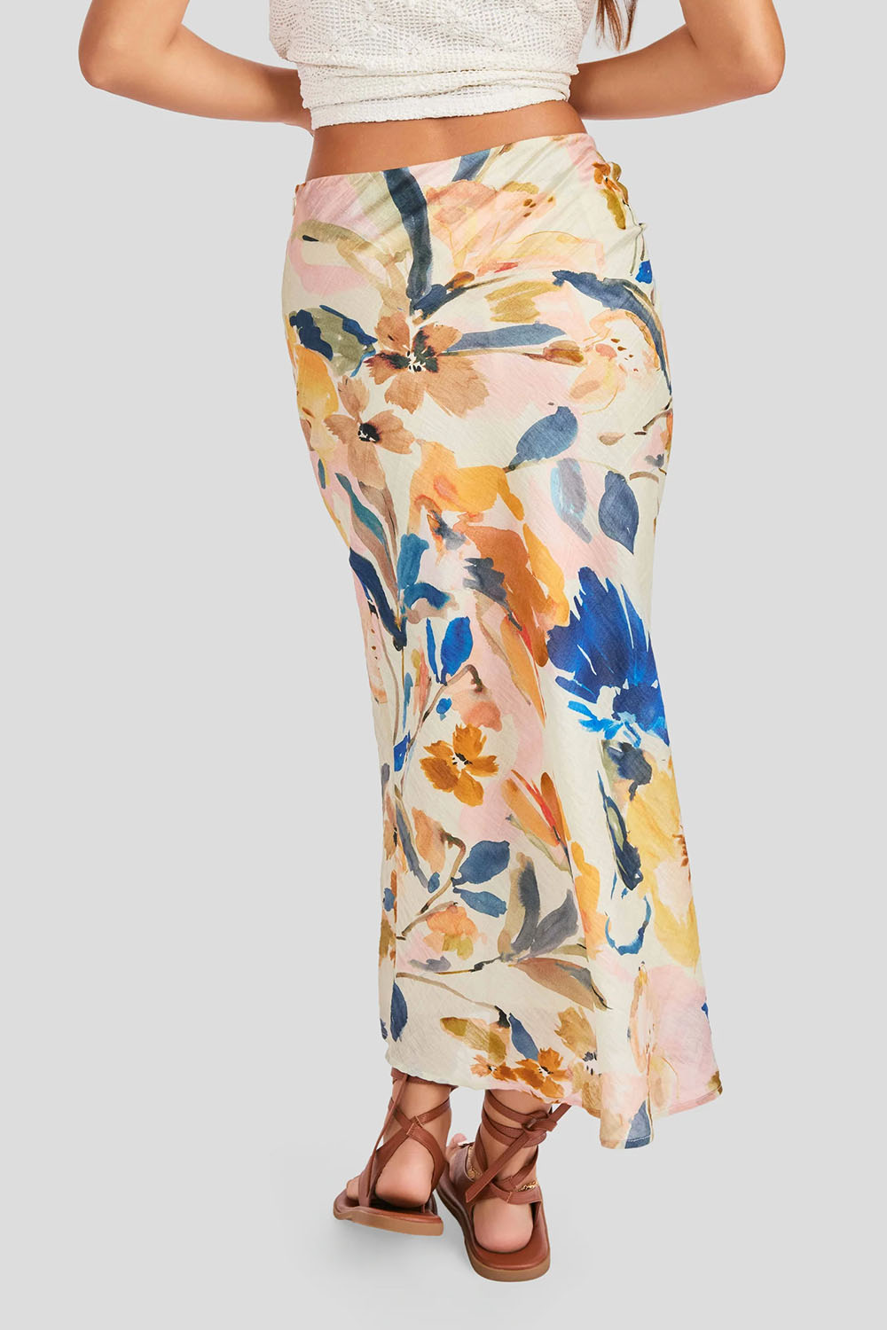 sage the label mangrove midi skirt white back