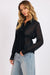 Sage the Label - Members Only Sheer Blouse - Black - Side