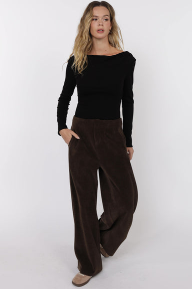 sage the label mystique corduroy pant brown