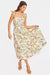 sage the label nostalgic paradise dress coral rose multi