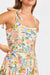 sage the label nostalgic paradise dress coral rose multi detail