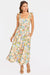 sage the label nostalgic paradise dress coral rose multi front