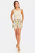 sage the label nostalgic paradise shorts coral rose multi