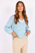 sage the label phoebe v neck sweater dusty blue front