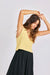 sage the label pineapple sweater tank lemon side