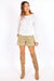 sage the label precious long sleeve knit top white