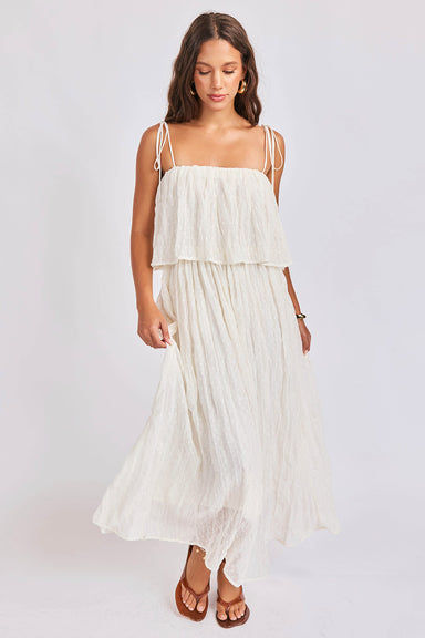 sage the label solstice midi dress ivory front