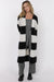 sage the label suki duster cardigan black white front