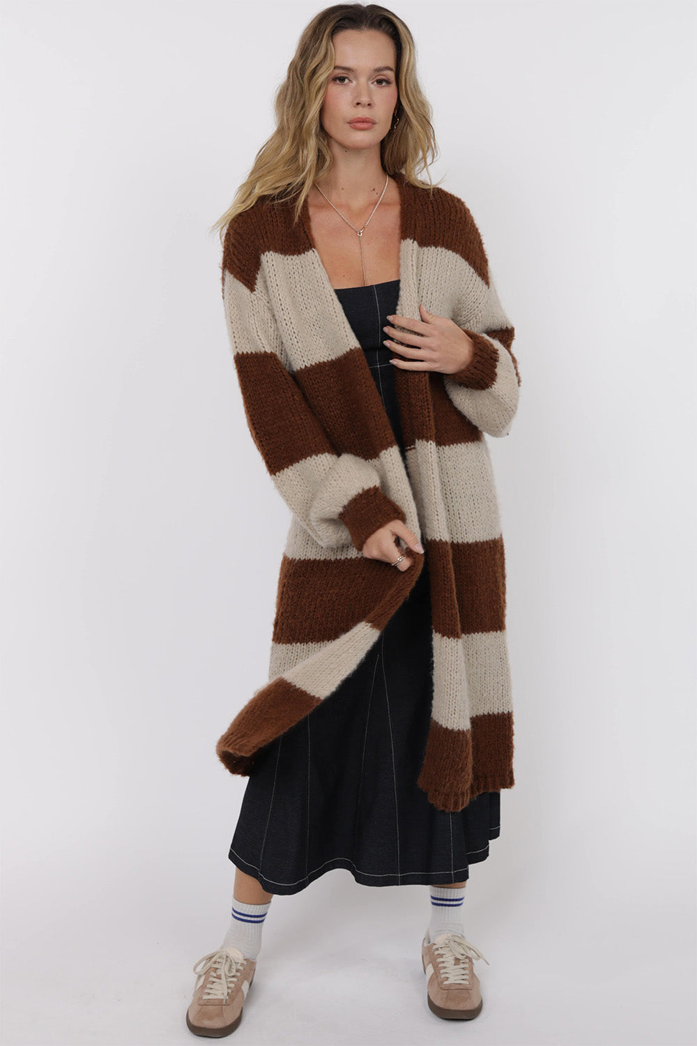 Sage the Label - Suki Duster Cardigan - Brown Camel