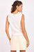 sage the label tortoise embroidered tank ivory beige back