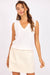 sage the label tortoise embroidered tank ivory beige front