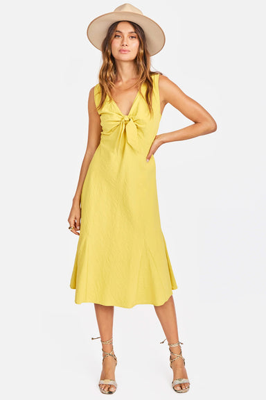 sage the label veranda view dress canary front