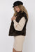 Sage the Label - Waverly Leopard Vest - Brown Black - Side