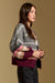 Saltwater Luxe Aden Sweater in Charcoal Multi — Quarter view