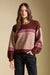 Saltwater Luxe Isabeau Sweater in Garnet — Front view