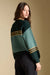 Saltwater Luxe Isabeau Sweater in Hunter Green — Back view