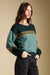 Saltwater Luxe Isabeau Sweater in Hunter Green — Quarter view