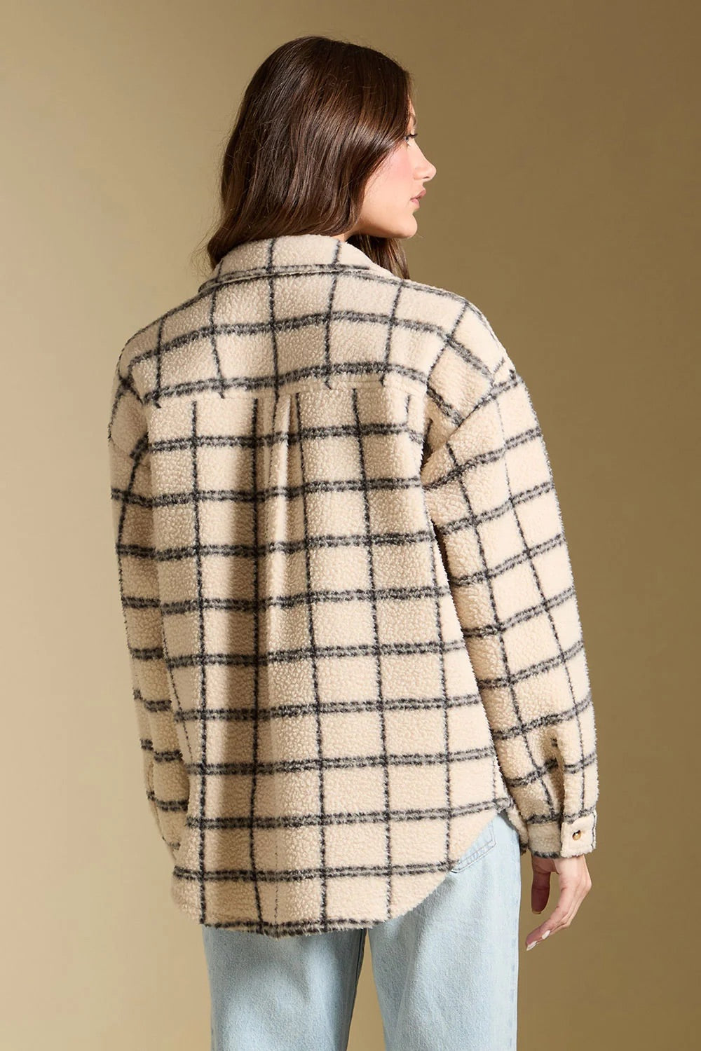Saltwater Luxe Ivah Jacket in Natural — Back view