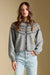 Saltwater Luxe Joss Sweater in Heather Grey — Front view
