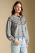 Saltwater Luxe Joss Sweater in Heather Grey — Quarter view