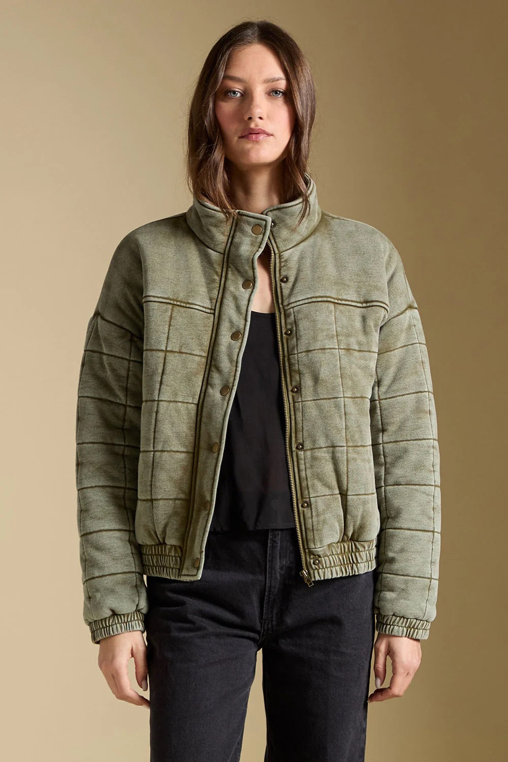 Saltwater Luxe Levy Jacket in Olive — Front view