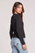 Long Sleeve Cardigan in Black — Back view