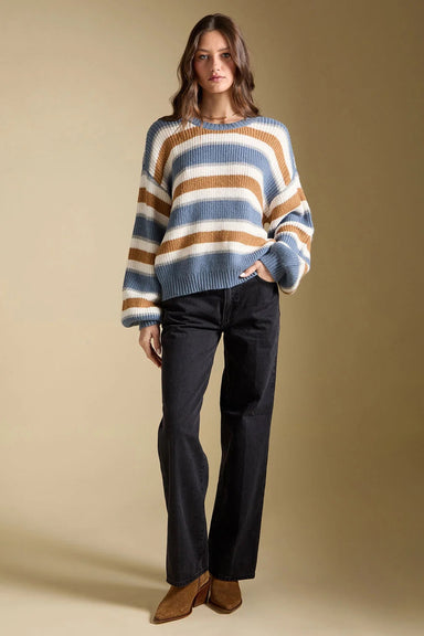 Mimi Sweater in Indigo — Full-body view