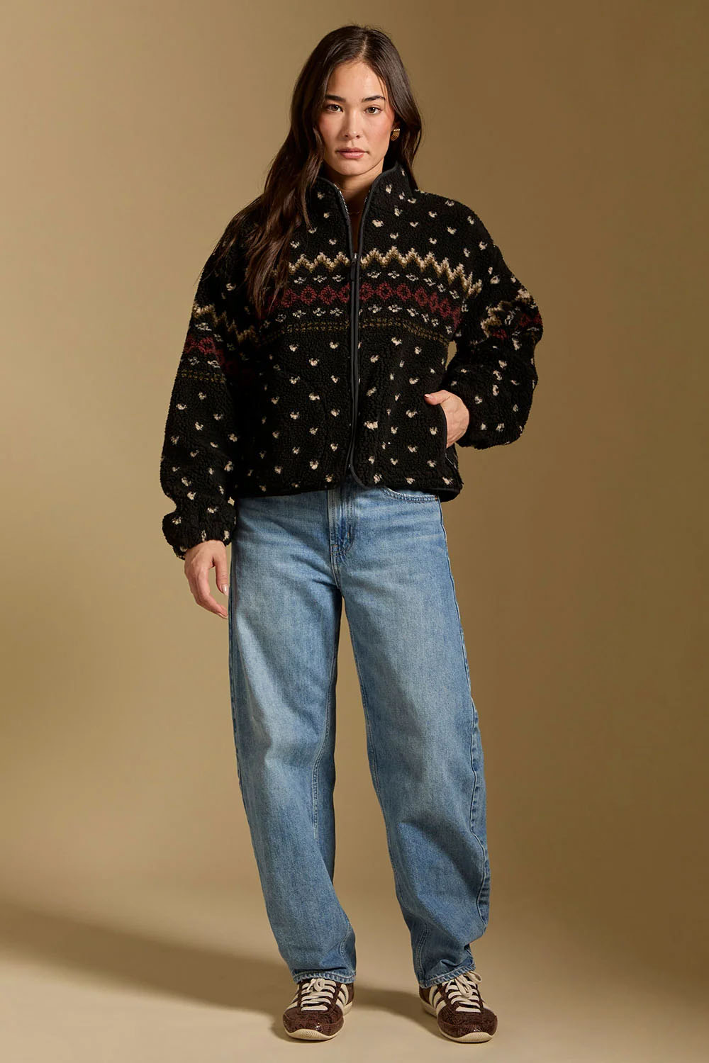 Saltwater Luxe Orian Jacket in Black — Full-body view