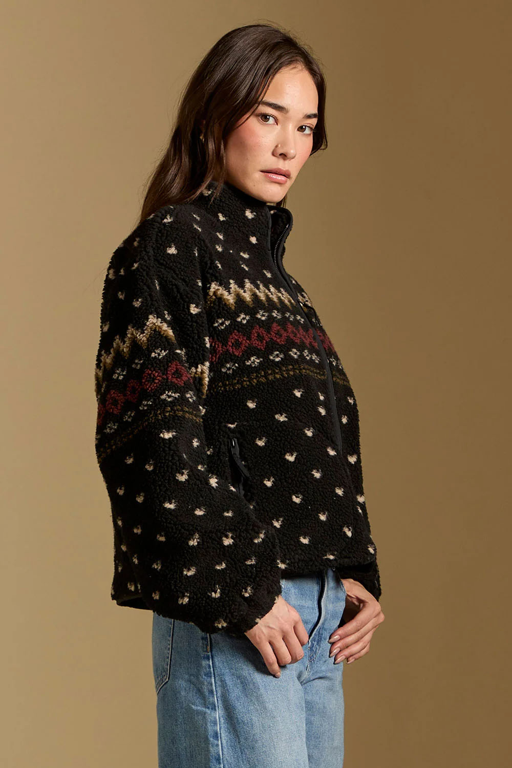 Saltwater Luxe Orian Jacket in Black — Quarter view