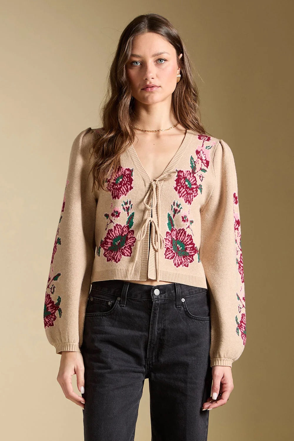 Saltwater Luxe Slaide Sweater in Natural — Front view
