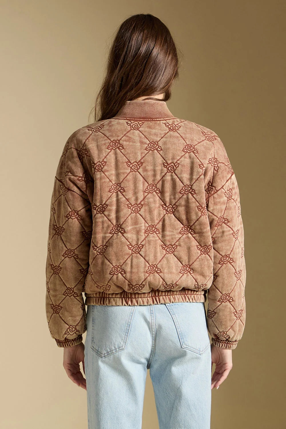 Saltwater Luxe Tamira Jacket in Chestnut — Back view