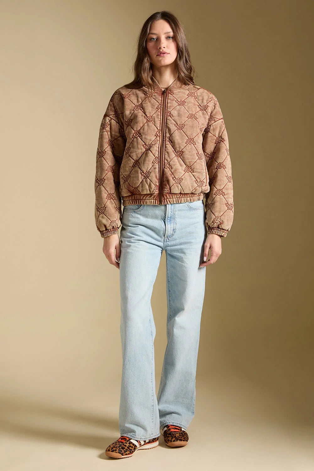 Saltwater Luxe Tamira Jacket in Chestnut — Full-body view