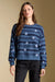 Xenia Sweater in Indigo — Front view