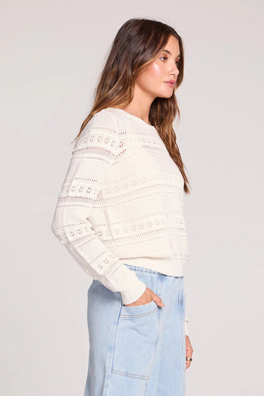 saltwater amorette sweater ecru side