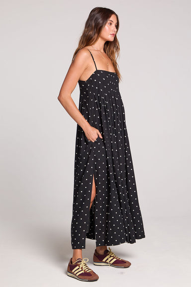 saltwater luxe arosa midi dress black side