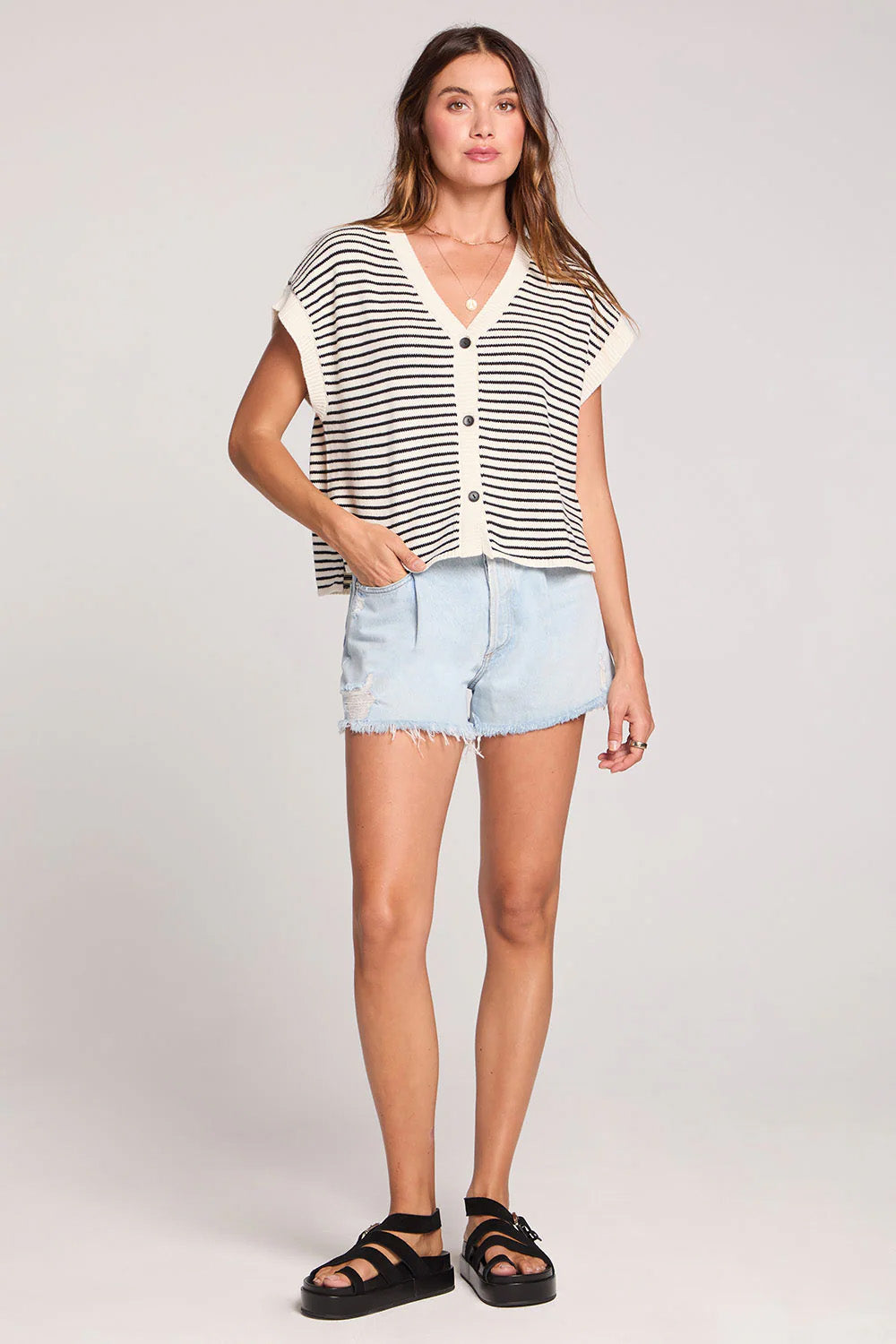 saltwater luxe betsey sweater salt