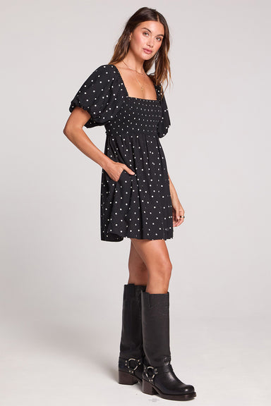 saltwater luxe elio mini dress black side