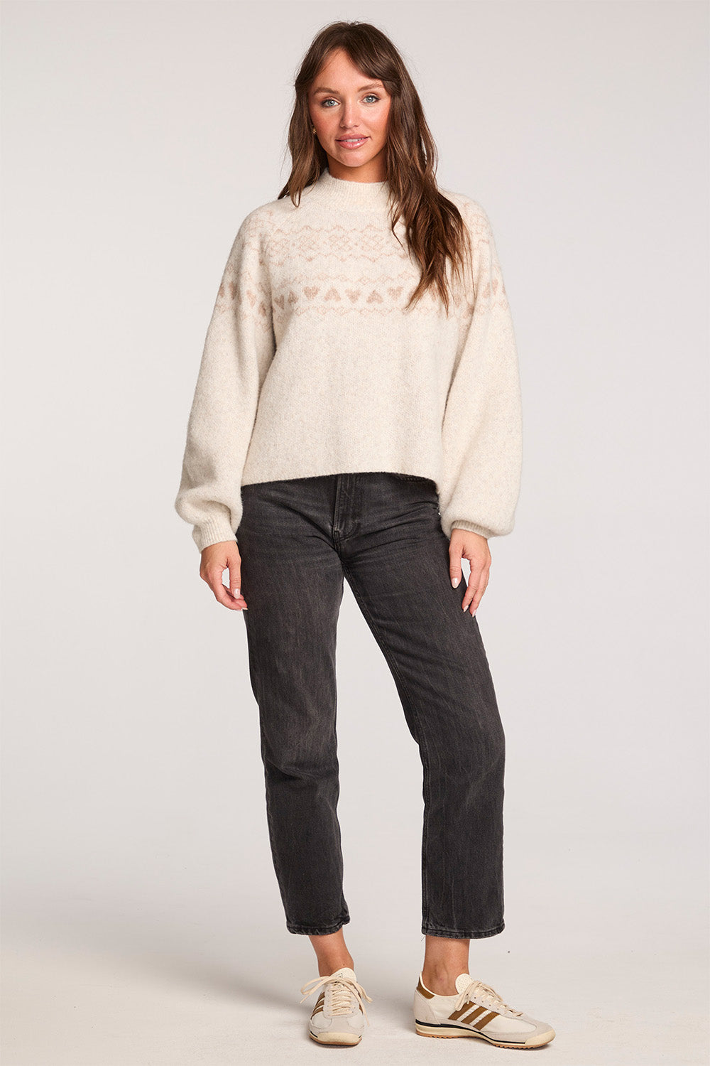 saltwater luxe evander sweater ivory