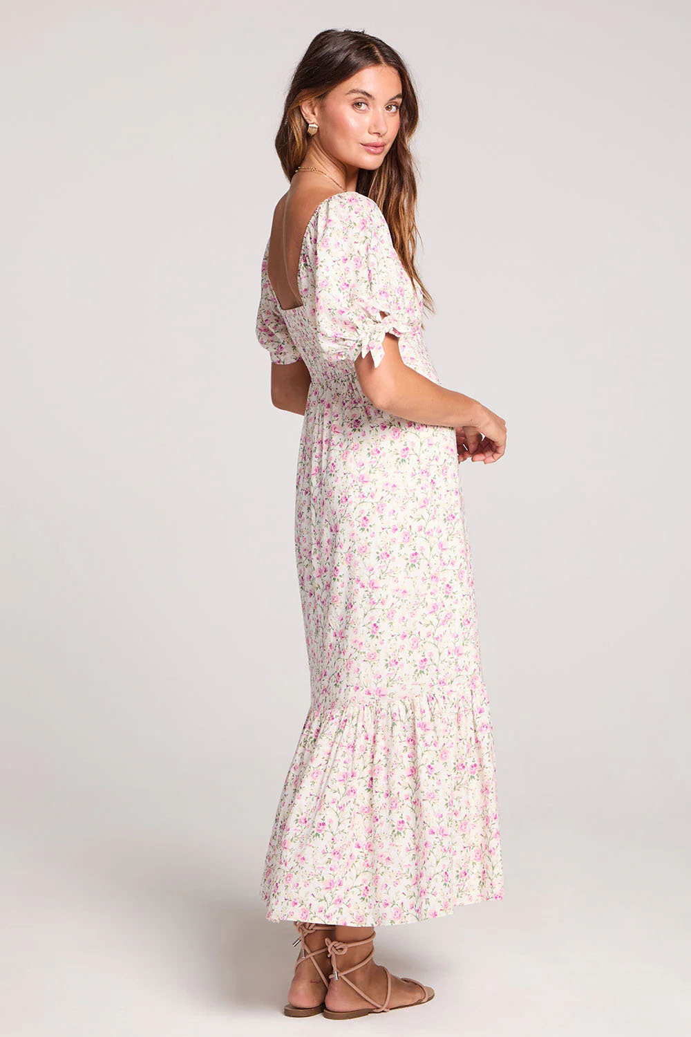saltwater luxe gwenn midi dress salt back