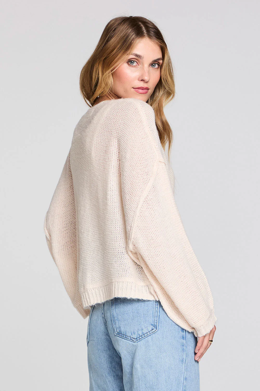 saltwater luxe kiah sweater natural back
