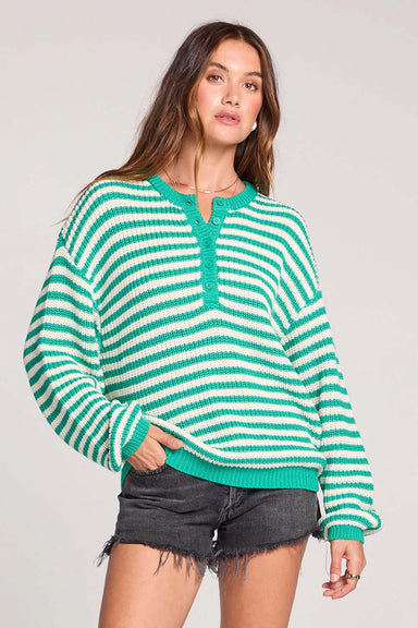 saltwater luxe leilani sweater clover front