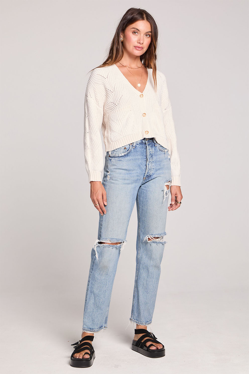 saltwater luxe louis sweater salt
