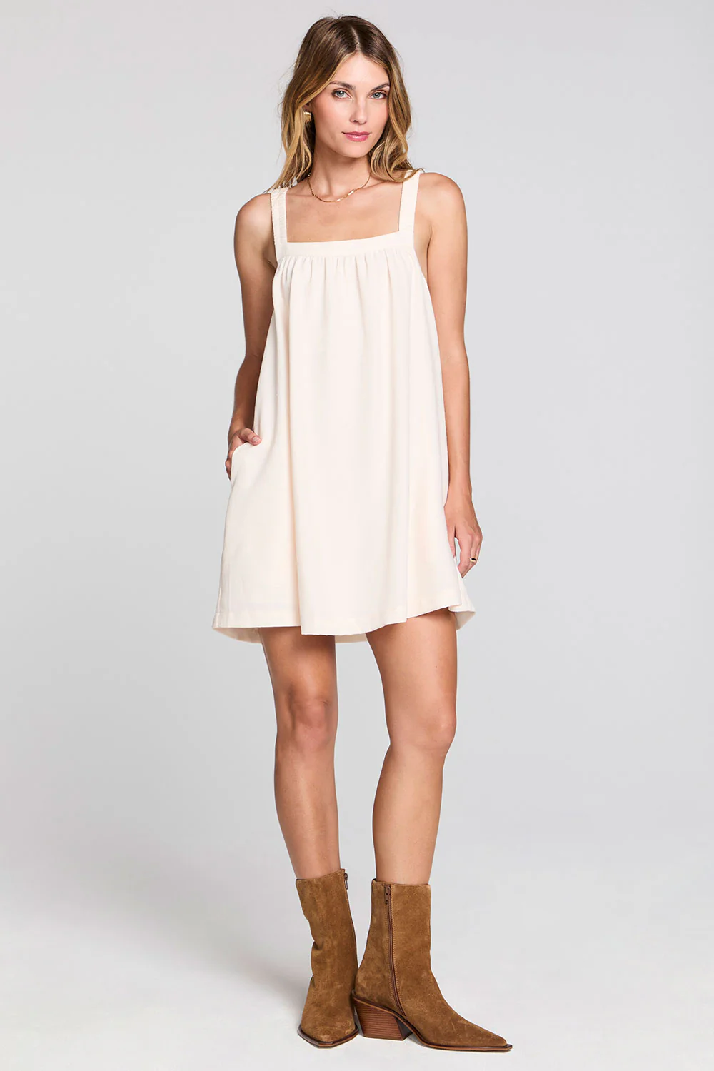 saltwater luxe lukas mini dress salt front