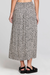 saltwater luxe nolla midi skirt black back