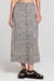 saltwater luxe nolla midi skirt black front