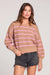 saltwater luxe opal sweater latte front
