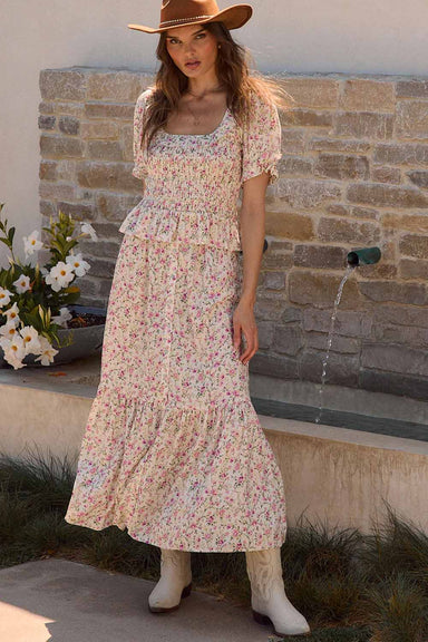 saltwater luxe osiris maxi skirt salt model