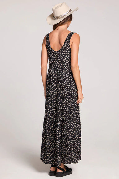 saltwater luxe rome maxi dress black back