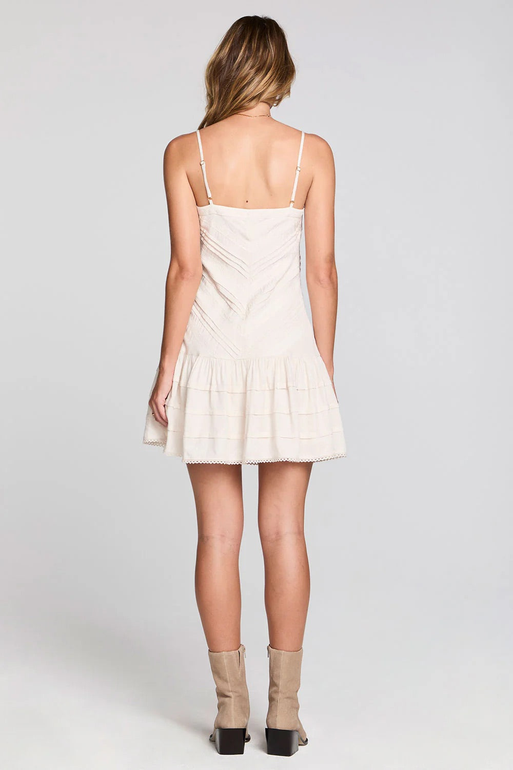 saltwater luxe zevya mini dress salt back