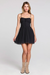 saltwater luxe zurina mini dress black front